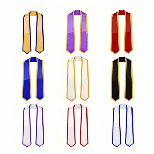 Graduation Satin Honor Stole For Bachelor And Doctoral Gown