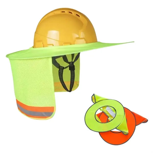 High Visibility Safety Sun Shade For Hard Hats