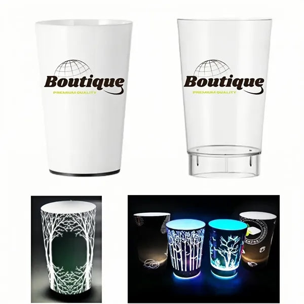 14 Oz Custom LED Glow Cup with Flashing Lights for Events
