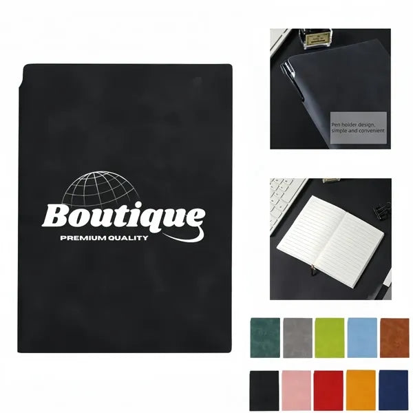 Soft PU Leather Journal With Side Pen Loop