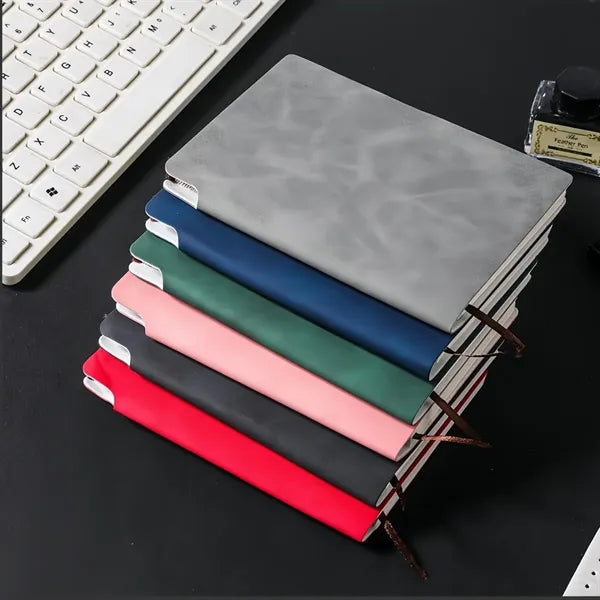Soft PU Leather Journal With Side Pen Loop