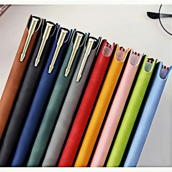 Soft PU Leather Journal With Side Pen Loop