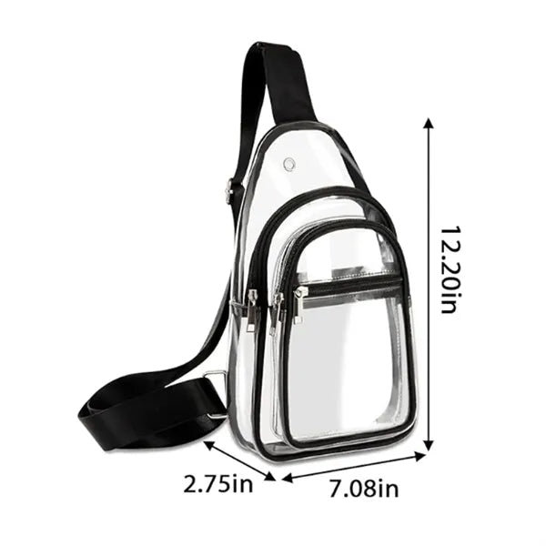 Clear Sling Bag with Adjustable Shoulder Strap