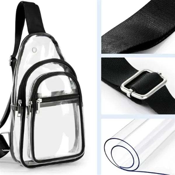 Clear Sling Bag with Adjustable Shoulder Strap
