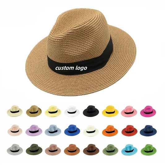 Unisex Stylish Wide Brim Beach Cowboy Sun Straw Panama Hat