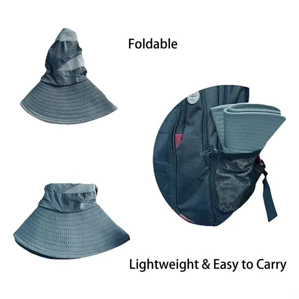 Lightweight Polyester Wide Brim Sun Bucket Hat ( Unisex )
