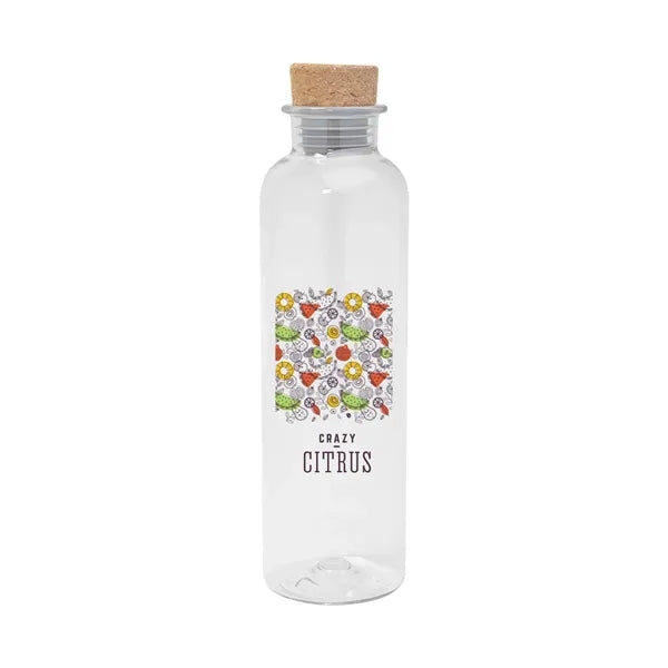 22 Oz. Maddie rPET Bottle With Cork Lid