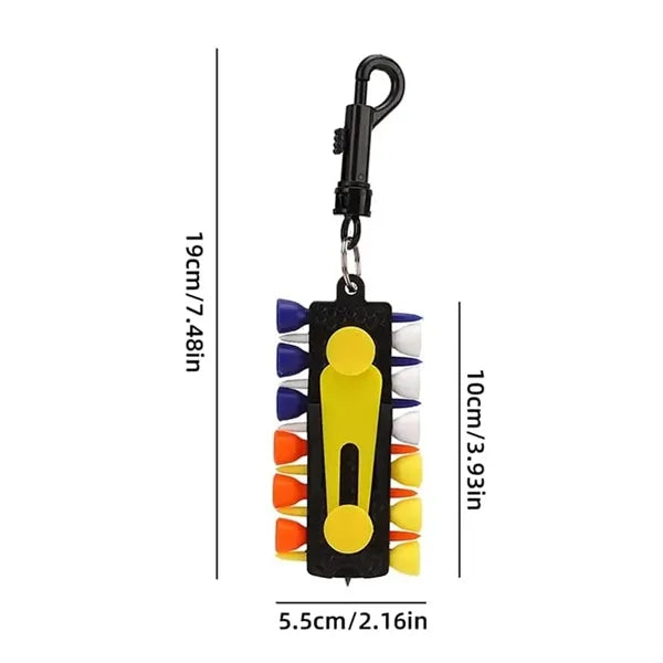 Golf Tee Holder with Ball Markers