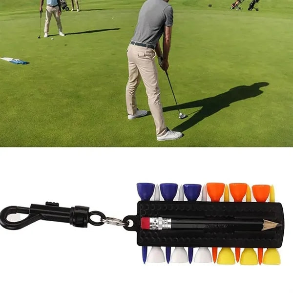 Golf Tee Holder with Ball Markers