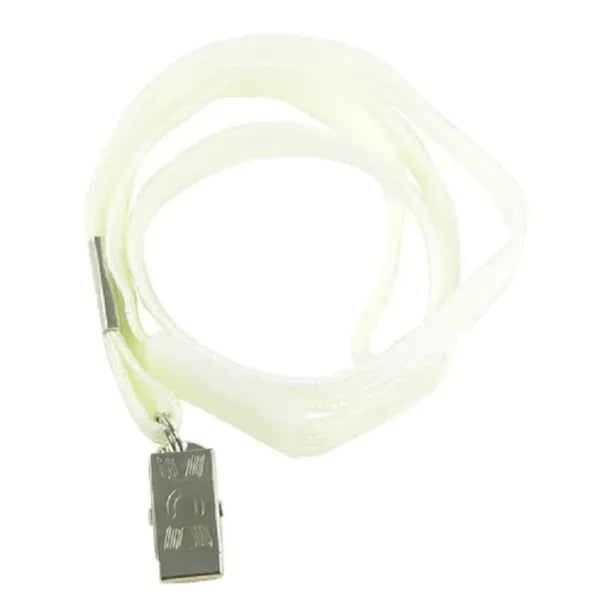 Flat Nylon Breakaway Lanyard with Bulldog Clip