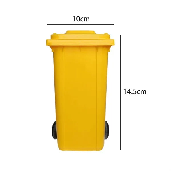 Miniature Trash Can Desk Organizer