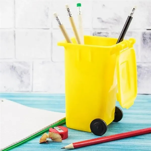 Miniature Trash Can Desk Organizer