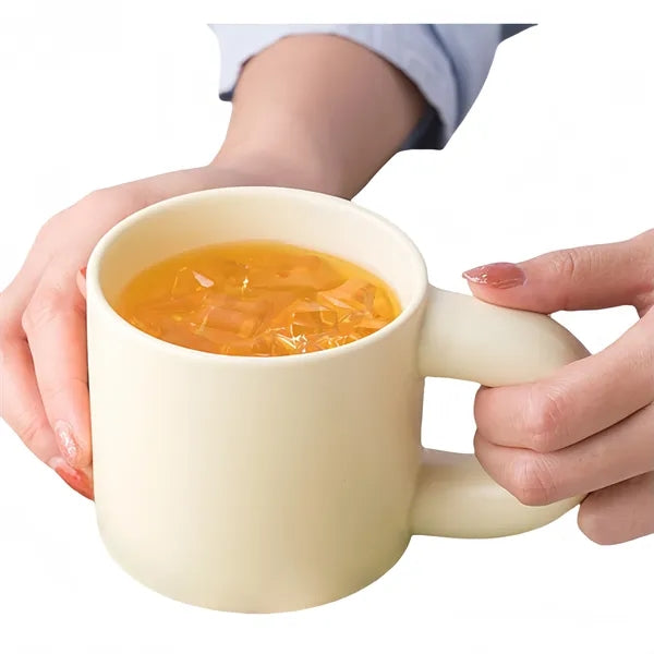 Large Ceramic Mug With Chunky Handle Free Shipping