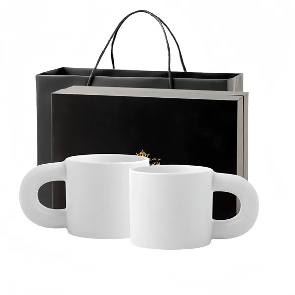Large Ceramic Mug With Chunky Handle Free Shipping