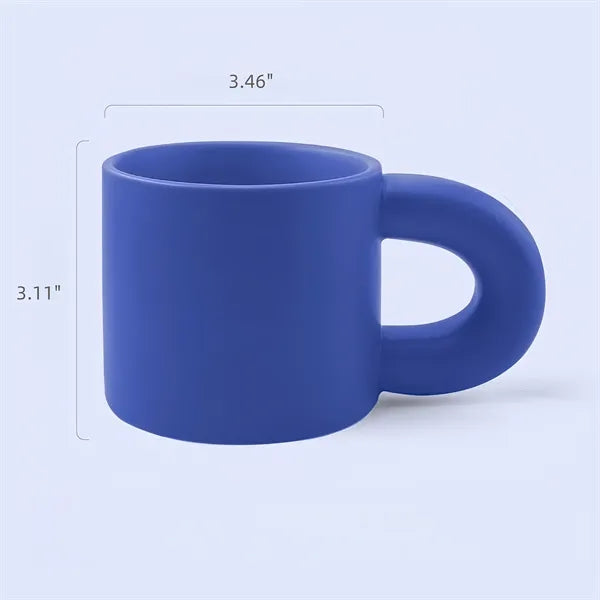Large Ceramic Mug With Chunky Handle Free Shipping