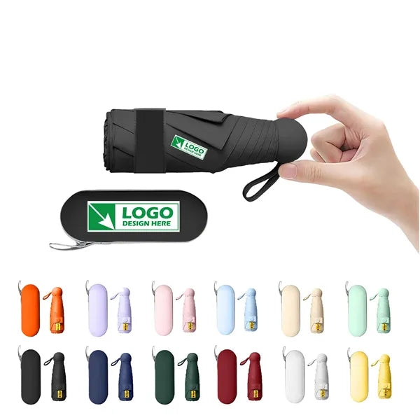 Travel Mini Umbrella for Purse With Case