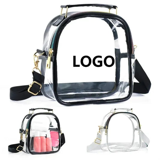 PVC Transparent Clutch Clear Purse Crossbody Bag