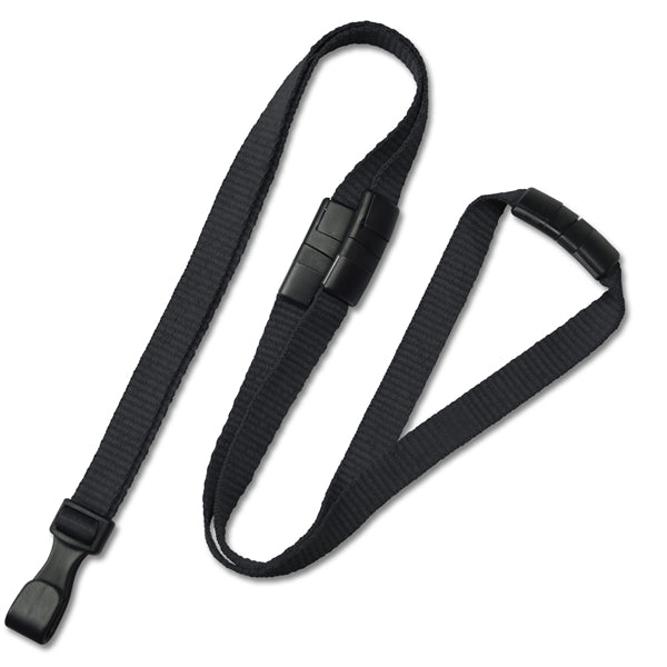 3/8" Blank 3-Breakaway Recycled P.E.T. Lanyards