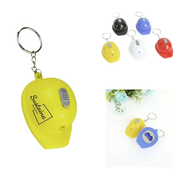 Firefighter Helmet LED Keychain