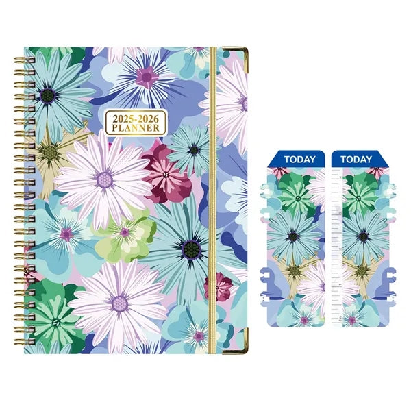 English Notepad A5 Metal Spiral Notebook