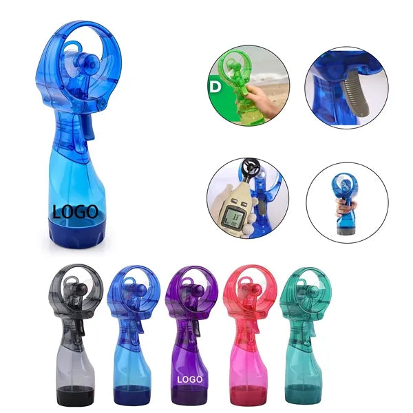 Handheld Battery Powered Water Misting Fan