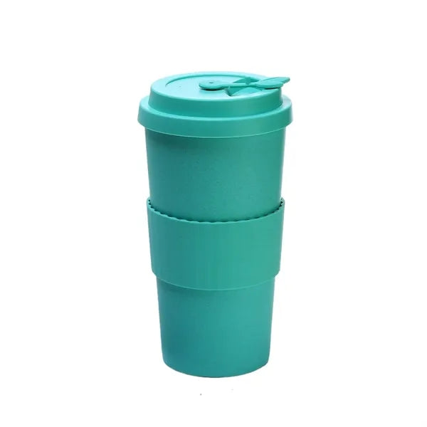 17oz Leak Proof Silicone Coffee Cup w/ Lid