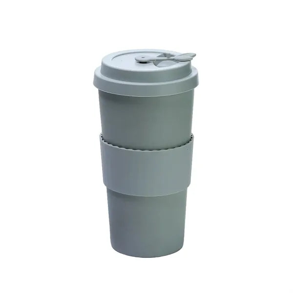 17oz Leak Proof Silicone Coffee Cup w/ Lid