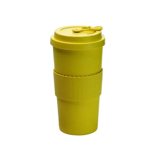 17oz Leak Proof Silicone Coffee Cup w/ Lid