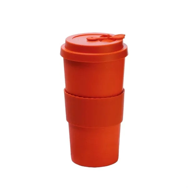 17oz Leak Proof Silicone Coffee Cup w/ Lid