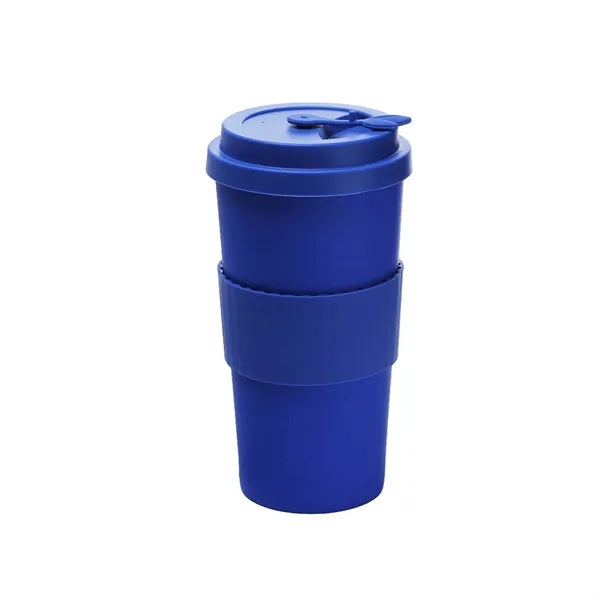 17oz Leak Proof Silicone Coffee Cup w/ Lid