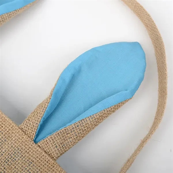 Eco-Friendly Easter Bunny Jute Tote Bag