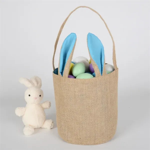 Eco-Friendly Easter Bunny Jute Tote Bag