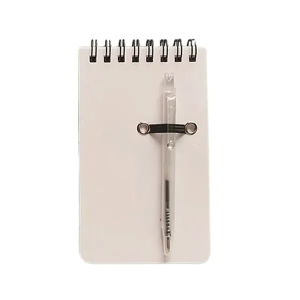 Pocket Sized Spiral Jotter Notepad With Pen