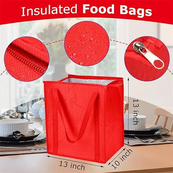 Cross Country Non-Woven Insulated Lunch Tote Bags
