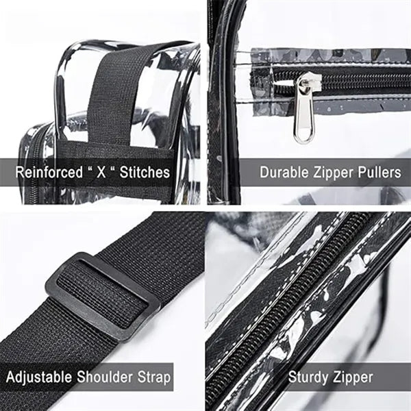 Stadium Approved Clear Crossbody Messenger Shoulder Bag