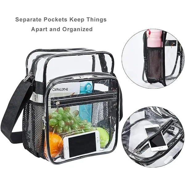Stadium Approved Clear Crossbody Messenger Shoulder Bag