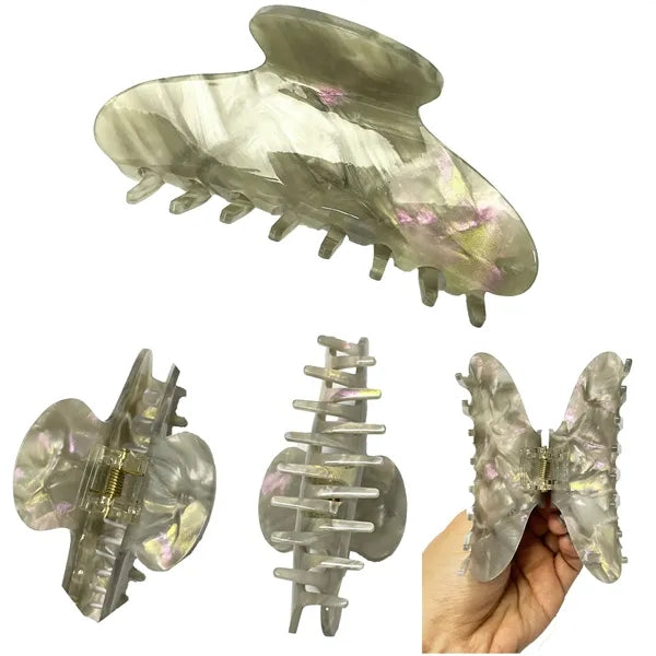 Fashion Style Marbling 3.94Inch Large Acetate Hair Clip