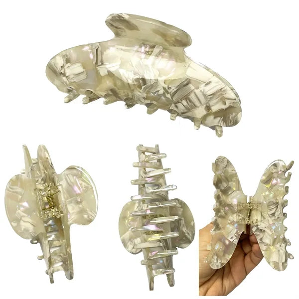 Sweet Style Marbling 3.94Inch Large Acetate Hair Clip