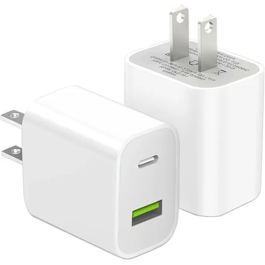 USB C Charger Block Dual Port Type C Wall Fast Charging
