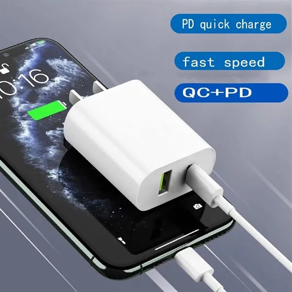 USB C Charger Block Dual Port Type C Wall Fast Charging
