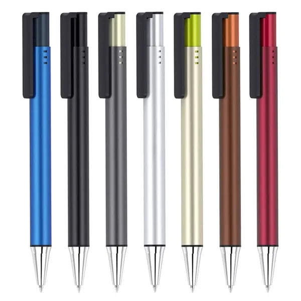 Premium 1.0mm Aluminum Click-Type Ballpoint Pen