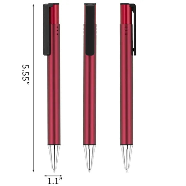 Premium 1.0mm Aluminum Click-Type Ballpoint Pen