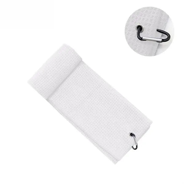 Sport & Quick-Dry Microfiber Waffle Golf Towel w/ Carabiner