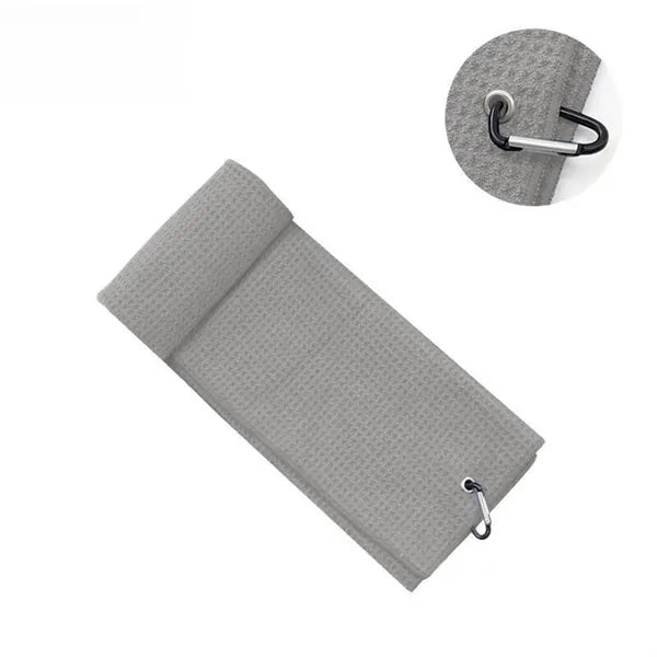 Sport & Quick-Dry Microfiber Waffle Golf Towel w/ Carabiner