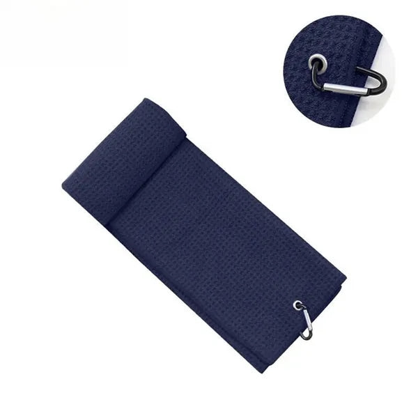 Sport & Quick-Dry Microfiber Waffle Golf Towel w/ Carabiner