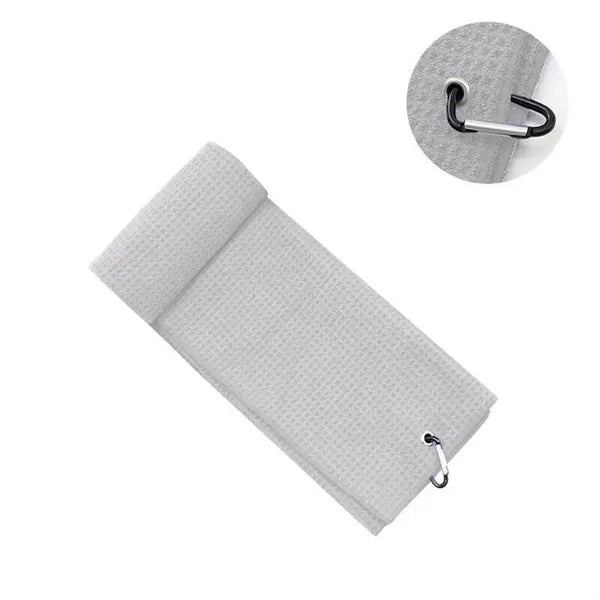 Sport & Quick-Dry Microfiber Waffle Golf Towel w/ Carabiner