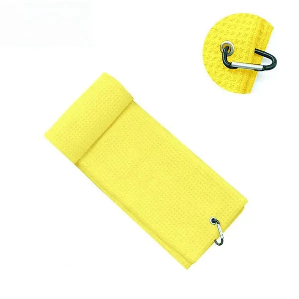 Sport & Quick-Dry Microfiber Waffle Golf Towel w/ Carabiner