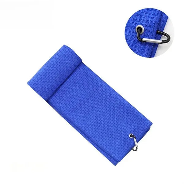 Sport & Quick-Dry Microfiber Waffle Golf Towel w/ Carabiner