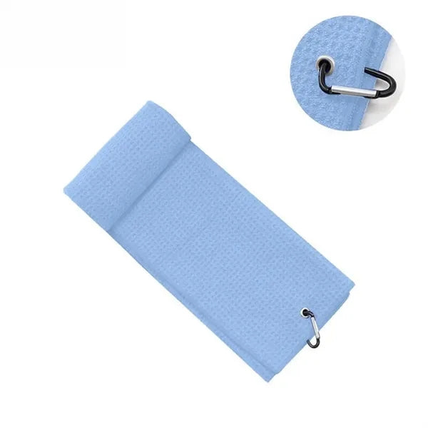 Sport & Quick-Dry Microfiber Waffle Golf Towel w/ Carabiner