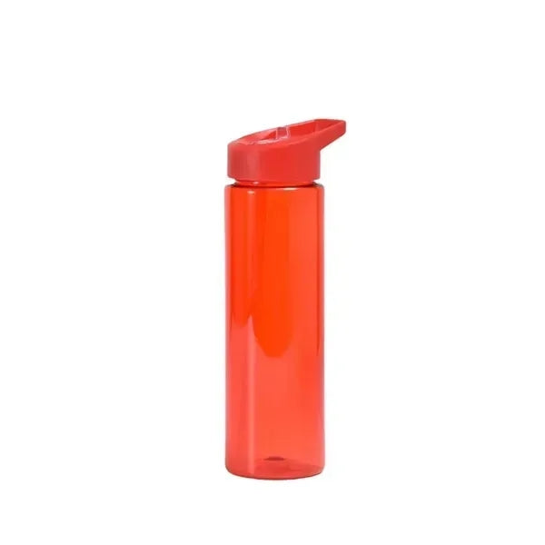 Portable Clear Sports Water Bottle - 24oz with Straw